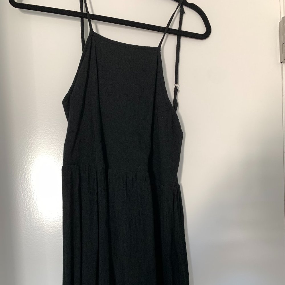 Essential Black Spaghetti Strap Romper